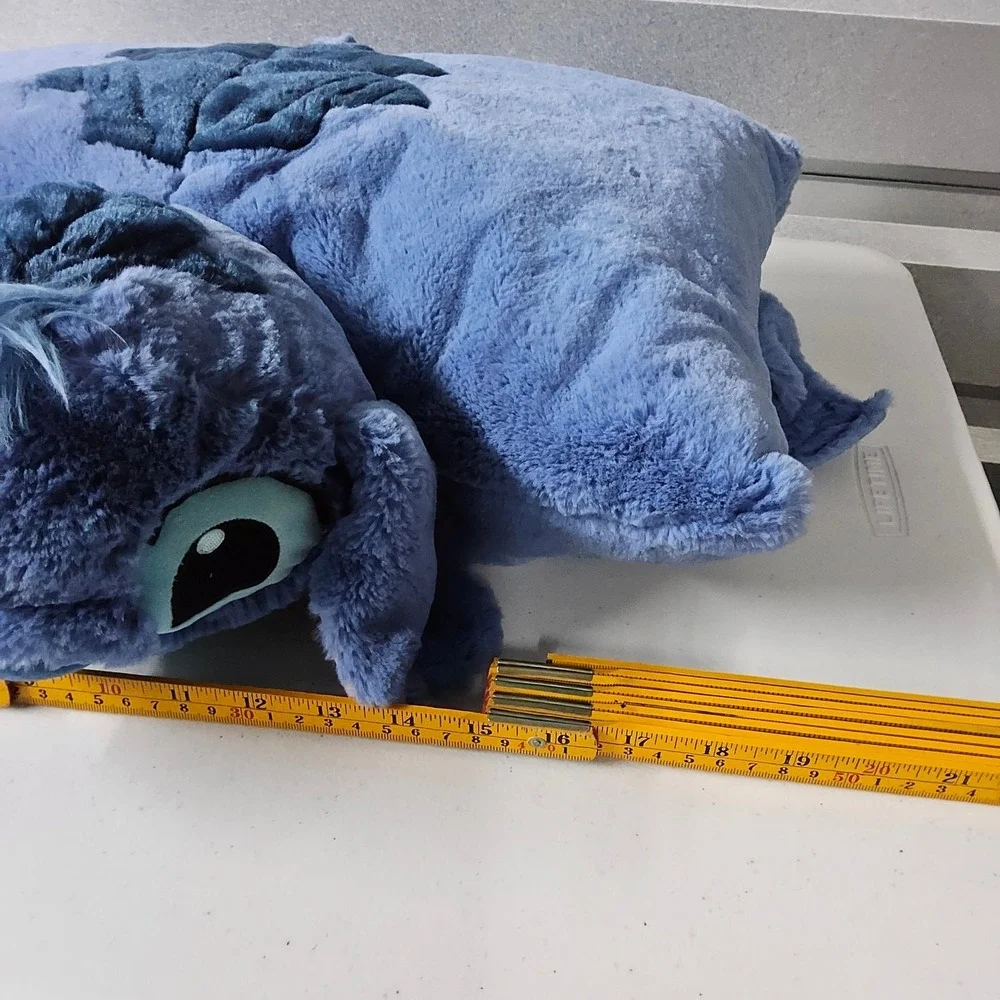 Disney Stitch‎ Plush Pillow Pet Kids OS Blue Lilo & Stitch Folding Travel Toy